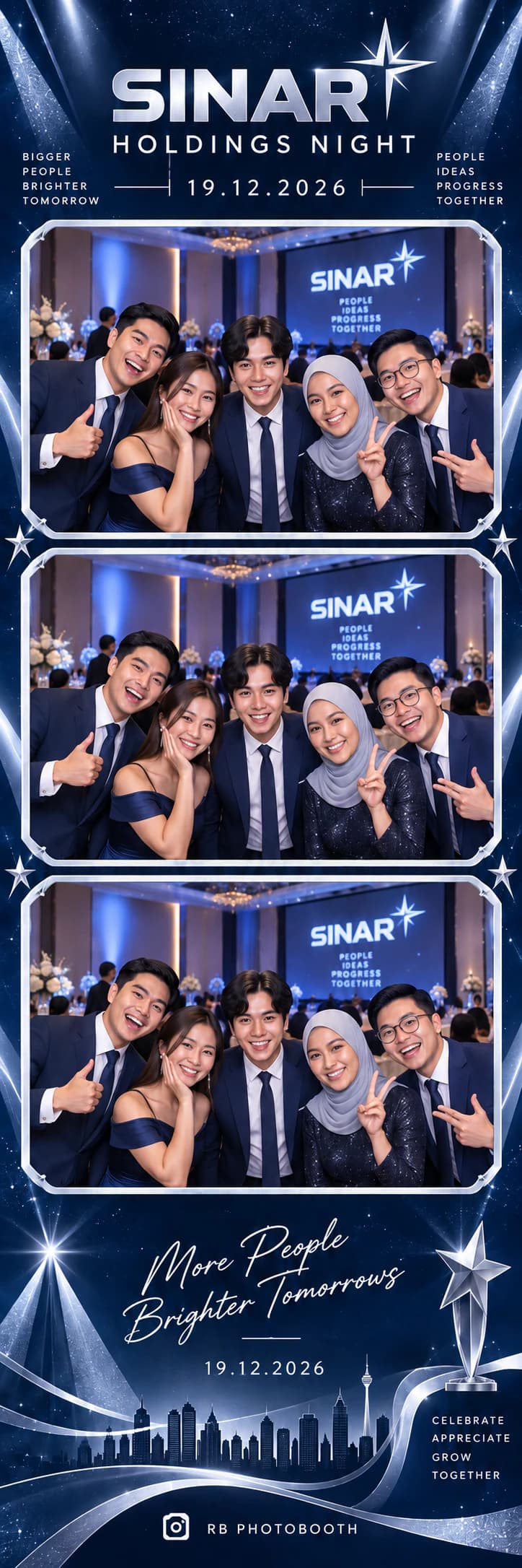 Photostrip siap Midnight Awards untuk Sinar Holdings Night